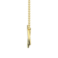 Thumbnail for 10K Yellow Gold 1/10 Ct.Tw. Diamond Interlinked Heart Necklace