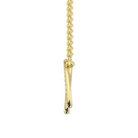 Thumbnail for 10K Yellow Gold 1/10 Ct.Tw. Diamond Interlinked Circle Necklace