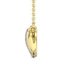 Thumbnail for 14K Yellow Gold 1/4 Ct.Tw. Diamond Infinity with Heart Necklace