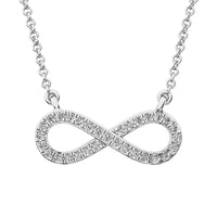 Thumbnail for 10K White Gold 1/10 Ct.Tw. Diamond Infinity Necklace