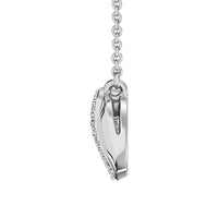Thumbnail for 10K White Gold 1/20 Ct.Tw. Diamond Infinity Necklace With Heart