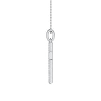 Thumbnail for 10K White Gold 1/4 Ct.Tw. Diamond Pave Set Cross Pendant