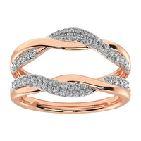 Thumbnail for 10K Rose Gold 1/2 Ct.Tw. Diamond Guard Ring