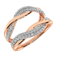 Thumbnail for 10K Rose Gold 1/2 Ct.Tw. Diamond Guard Ring