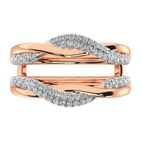 Thumbnail for 10K Rose Gold 1/2 Ct.Tw. Diamond Guard Ring