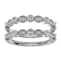Thumbnail for 10K White Gold 1/2 Ct.Tw. Diamond Guard Ring