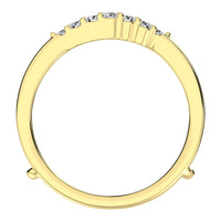Thumbnail for 10K Yellow Gold 1/3 Ct.Tw. Diamond Chevron Guard Ring