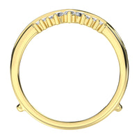 Thumbnail for 14K Yellow Gold 3/8 Ct.Tw. Diamond Chevron Guard Ring
