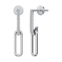 Thumbnail for 10K White Gold 1/5 Ct.Tw. Diamond Fashion Earrings