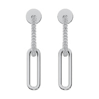 Thumbnail for 10K White Gold 1/5 Ct.Tw. Diamond Fashion Earrings