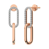 Thumbnail for 10K Rose Gold 1/6 Ct.Tw. Diamond Fashion Earrings