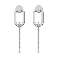 Thumbnail for 10K White Gold 1/6 Ct.Tw. Diamond Fashion Earrings