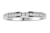 Thumbnail for LADIES BAND 1/6 CT ROUND DIAMOND 14K WHITE GOLD
