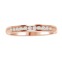 Thumbnail for LADIES BAND 1/4 CT ROUND DIAMOND 14K ROSE GOLD
