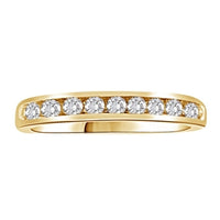 Thumbnail for LADIES BAND 1/3 CT ROUND DIAMOND 14K YELLOW GOLD