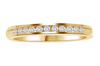 Thumbnail for LADIES BAND 1/6 CT ROUND DIAMOND 14K YELLOW GOLD