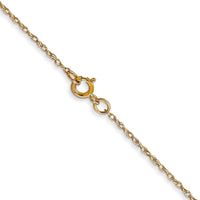 Thumbnail for 14k .6 mm Carded Cable Rope Chain
