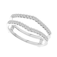 Thumbnail for LADIES ENHANCERS WRAPS 1/4 CT ROUND DIAMOND 14K WHITE GOLD