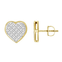 Thumbnail for YUVA EARRINGS 1/6 CT ROUND DIAMOND 10K YELLOW GOLD