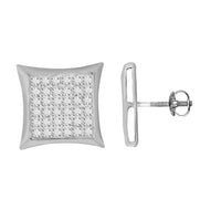 Thumbnail for YUVA EARRINGS 1/4 CT ROUND DIAMOND 10K WHITE GOLD