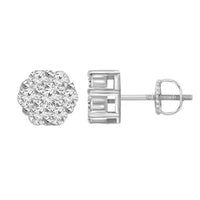 Thumbnail for LADIES EARRINGS 1/6 CT ROUND DIAMOND 10K WHITE GOLD