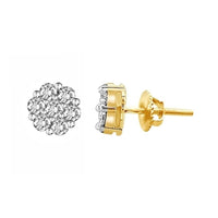 Thumbnail for LADIES EARRING 1/3 CT ROUND DIAMOND 14K YELLOW GOLD
