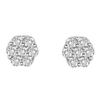 Thumbnail for LADIES EARRING 1/3 CT ROUND DIAMOND 14K WHITE GOLD