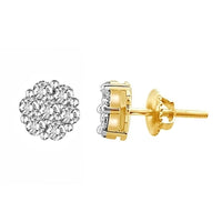 Thumbnail for LADIES EARRING 3/4 CT ROUND DIAMOND 14K YELLOW GOLD