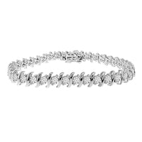 Thumbnail for LADIES BRACELET 5 CT ROUND DIAMOND 14K WHITE GOLD