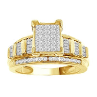 Thumbnail for LADIES RING 1 CT ROUND/PRINCESS/BAGUETTE DIAMOND 10K YELLOW GOLD