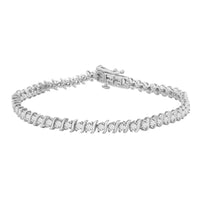 Thumbnail for LADIES BRACELET 2 CT ROUND DIAMOND 14K WHITE GOLD