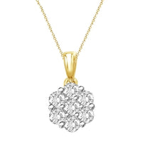 Thumbnail for LADIES PENDANT 3/4 CT ROUND DIAMOND 14K YELLOW GOLD