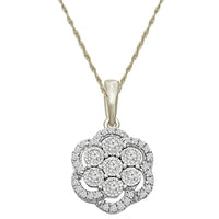Thumbnail for LADIES PENDANT 1/4 CT ROUND DIAMOND 10K WHITE GOLD (CHAIN NOT INCLUDED)