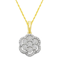 Thumbnail for LADIES PENDANT 1/4 CT ROUND DIAMOND 10K YELLOW GOLD (CHAIN INCLUDED)