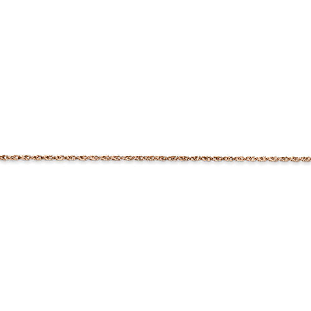 14k Rose Gold .7 mm Carded Cable Rope Chain