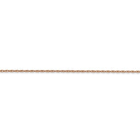 Thumbnail for 14k Rose Gold .7 mm Carded Cable Rope Chain