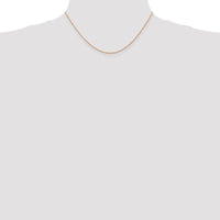 Thumbnail for 14k Rose Gold .7 mm Carded Cable Rope Chain