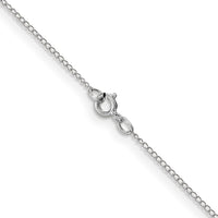 Thumbnail for 14k White Gold .5mm Carded Curb Chain