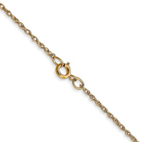 Thumbnail for 14k .95 mm Carded Cable Rope Chain
