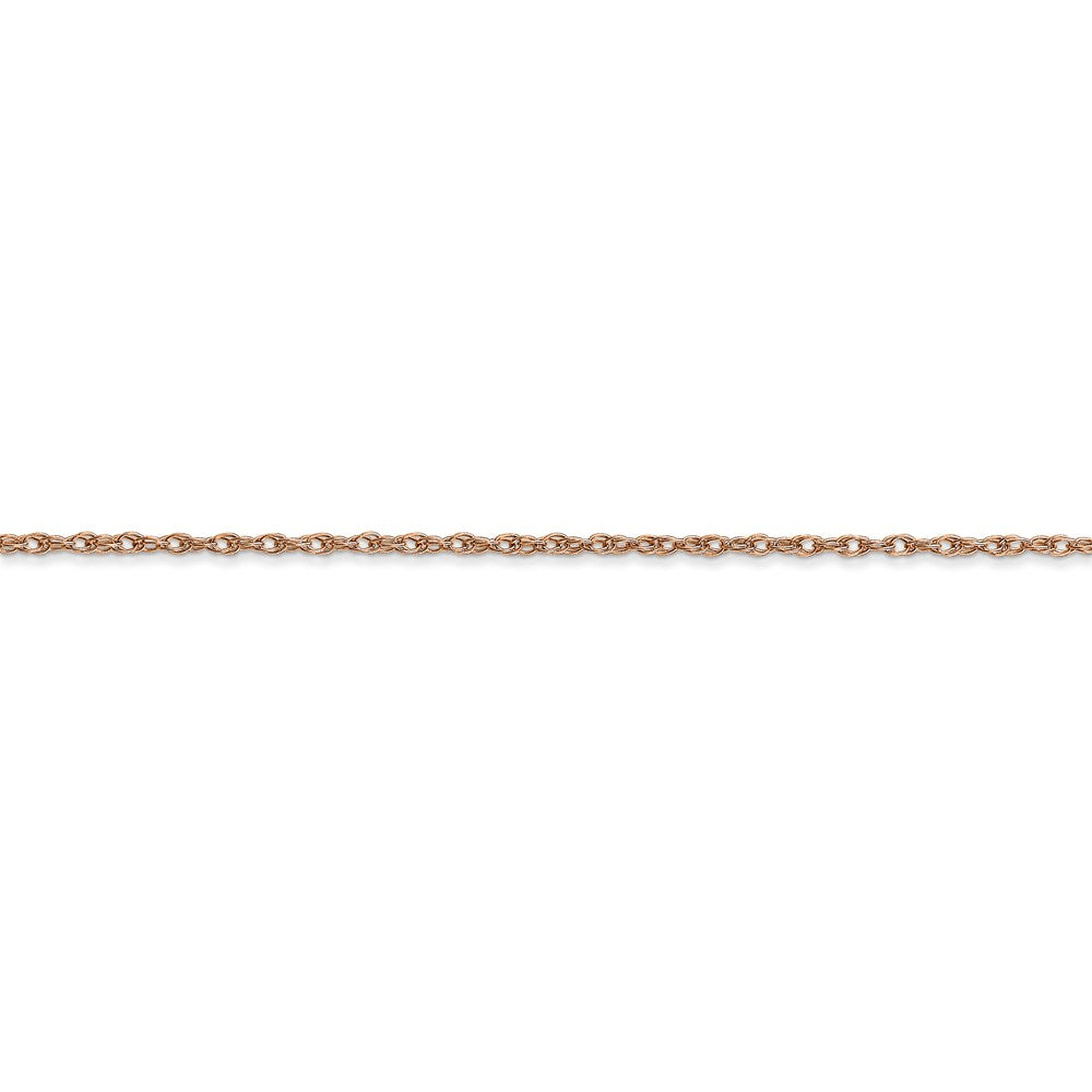14k Rose Gold 1.15mm Carded Cable Rope Chain