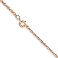 Thumbnail for 14k Rose Gold 1.15mm Baby Rope Chain