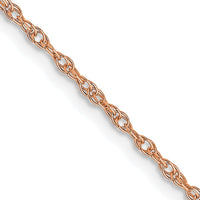 Thumbnail for 14k Rose Gold 1.15mm Carded Cable Rope Chain