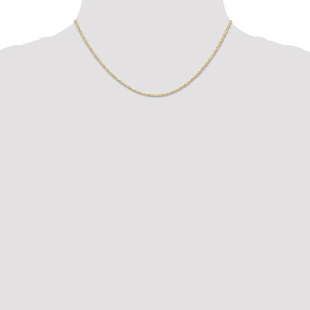 14K 1.15mm Carded Cable Rope Chain