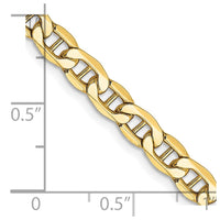 Thumbnail for 14k 4.75mm Semi-Solid Anchor Chain