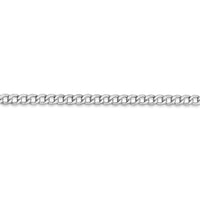 Thumbnail for 14k WG 3.35mm Semi-Solid Curb Chain