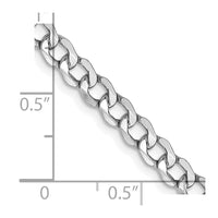 Thumbnail for 14k WG 4.3mm Semi-Solid Curb Chain