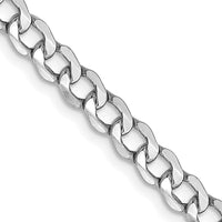 Thumbnail for 14k WG 4.3mm Semi-Solid Curb Chain