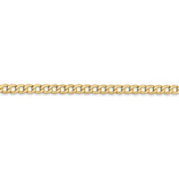 Thumbnail for 14k 3.35mm Semi-Solid Curb Chain