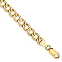 Thumbnail for 14k 6.5mm Semi-Solid Curb Chain