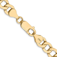 Thumbnail for 14k 7mm Semi-Solid Curb Chain